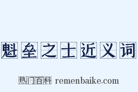 魁垒之士近义词是什么意思的图片